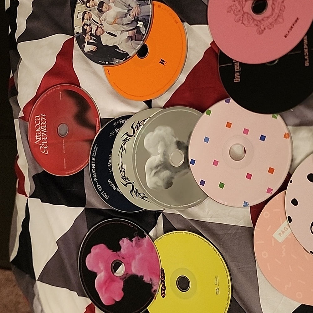 K-Pop Album Lot with Blackpink Lightstick